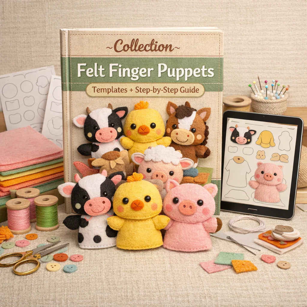 Collezione Redditizia di Burattini a Dito in Feltro