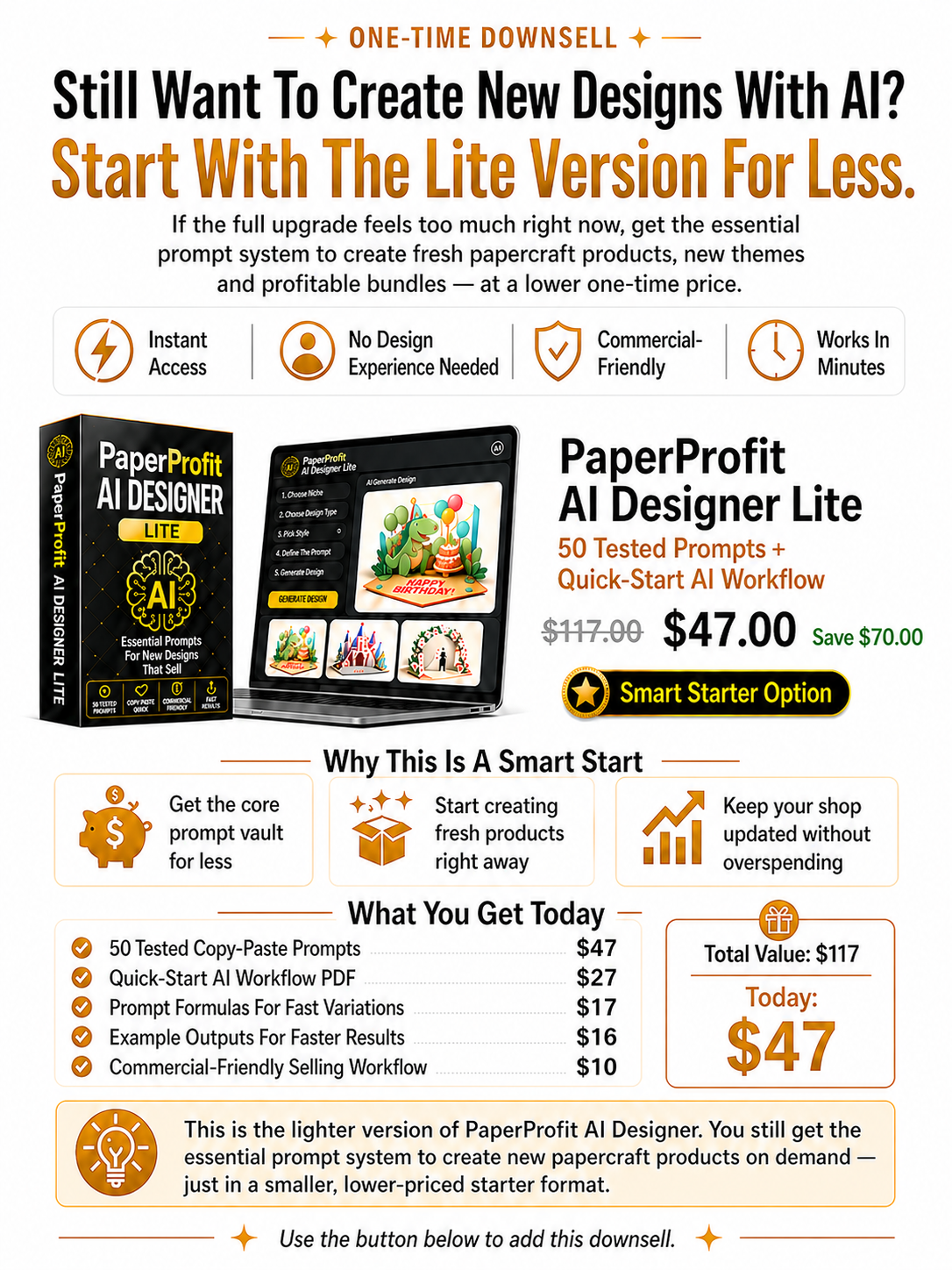PaperProfit AI Designer Lite