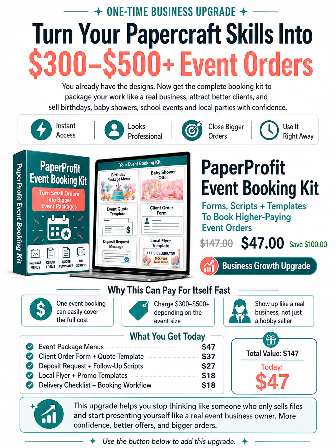 PaperProfit Event Booking Kit